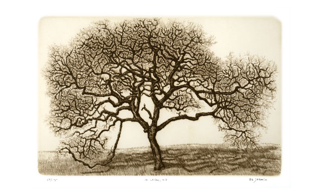 On Whiskey Hill — etching 1-14