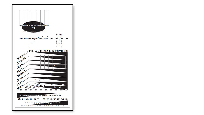 one color newspaper ad