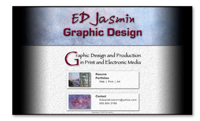 Legacy home page for Ed Jasmin